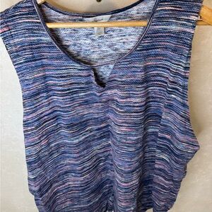 CJ Banks Multicolor Striped Tank Top